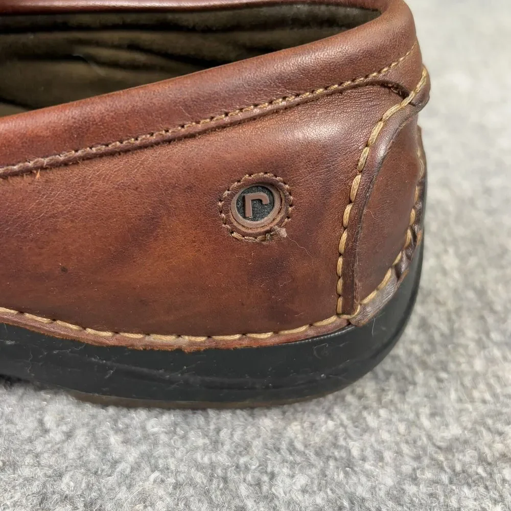 Rockport Shoes Mens 11.5M Brown Leather Driving Loafers Moccasins Preppy Classic
